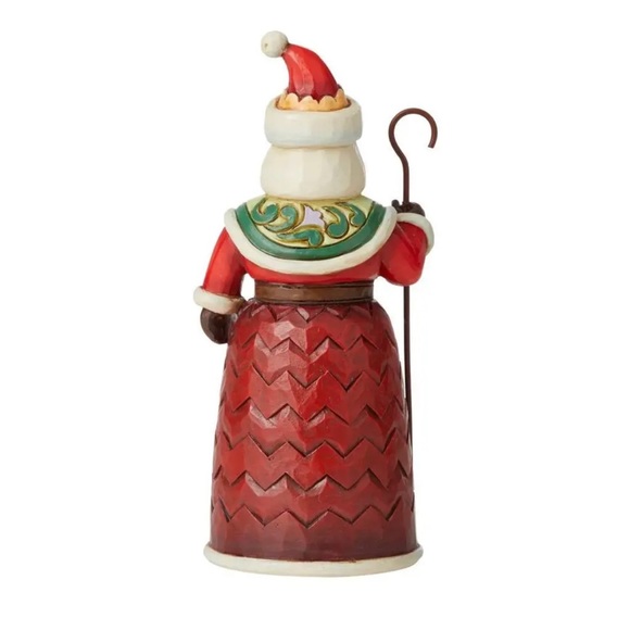 Jim Shore Heartwood Creek Holly Santa Claus Pint Sized Figurine New - Picture 2 of 5